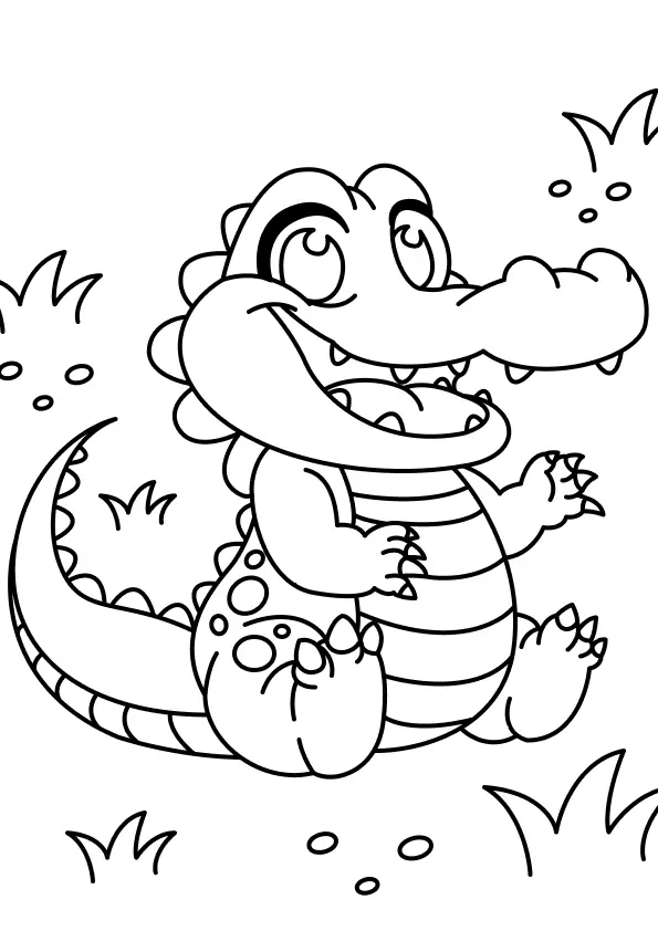 Alligator Coloring Pages – 010