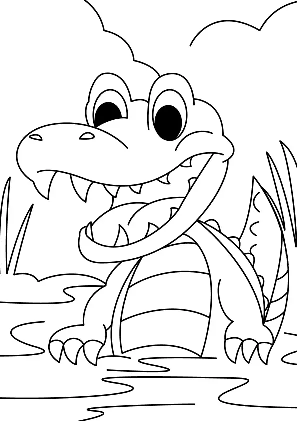 Alligator Coloring Pages – 011