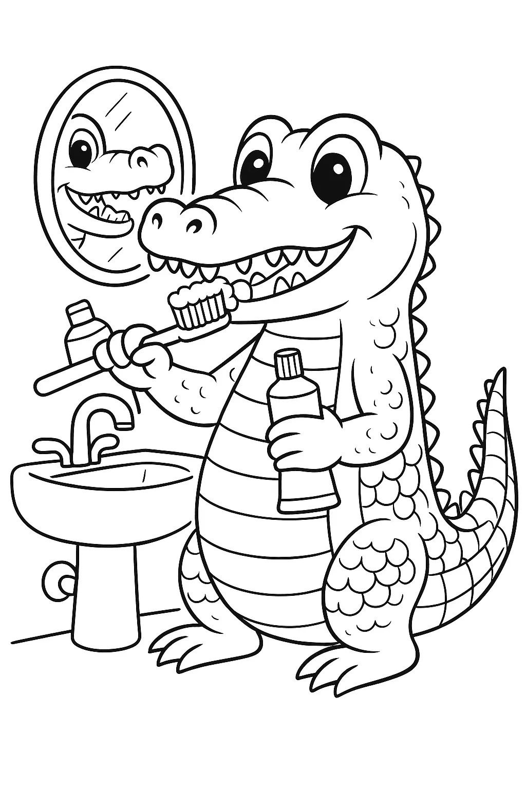 Alligator Coloring Pages – 026