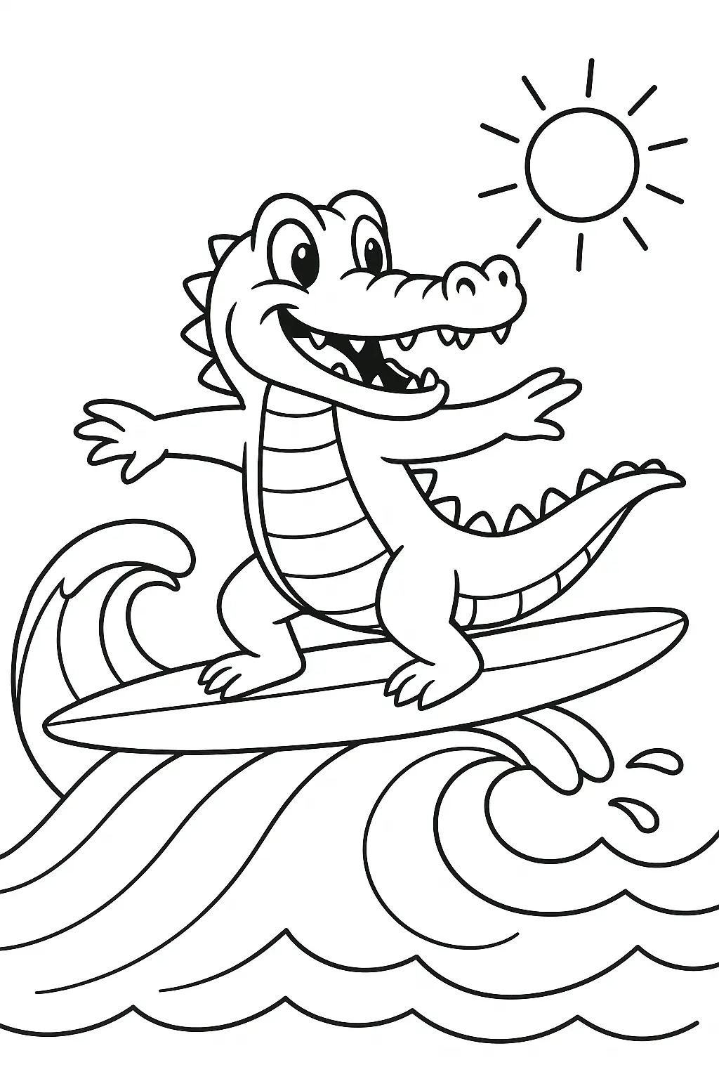 Alligator Coloring Pages – 028