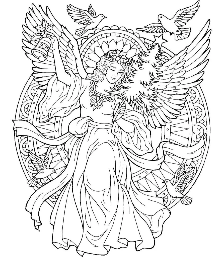 Angels Coloring Pages – 025