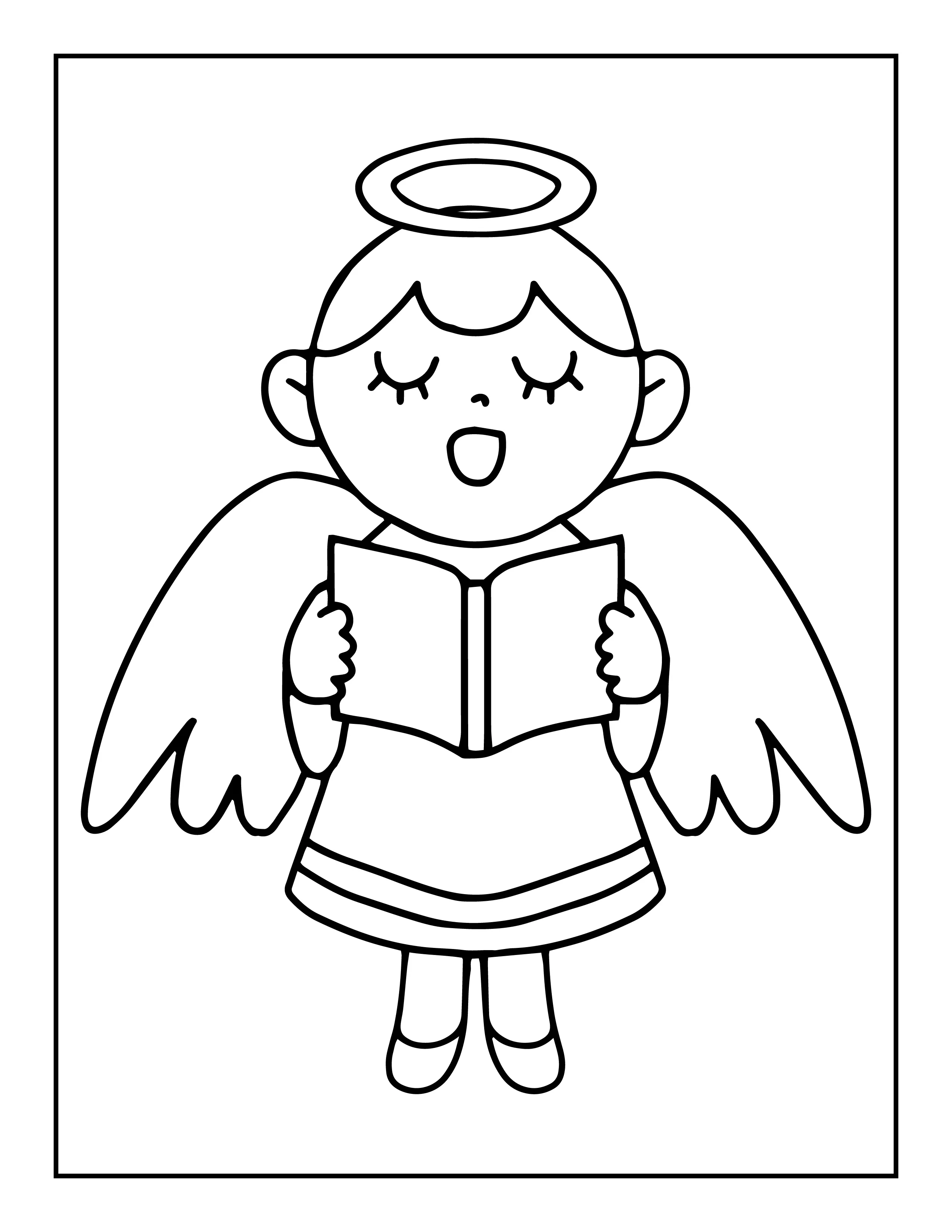 Angels Coloring Pages – 030