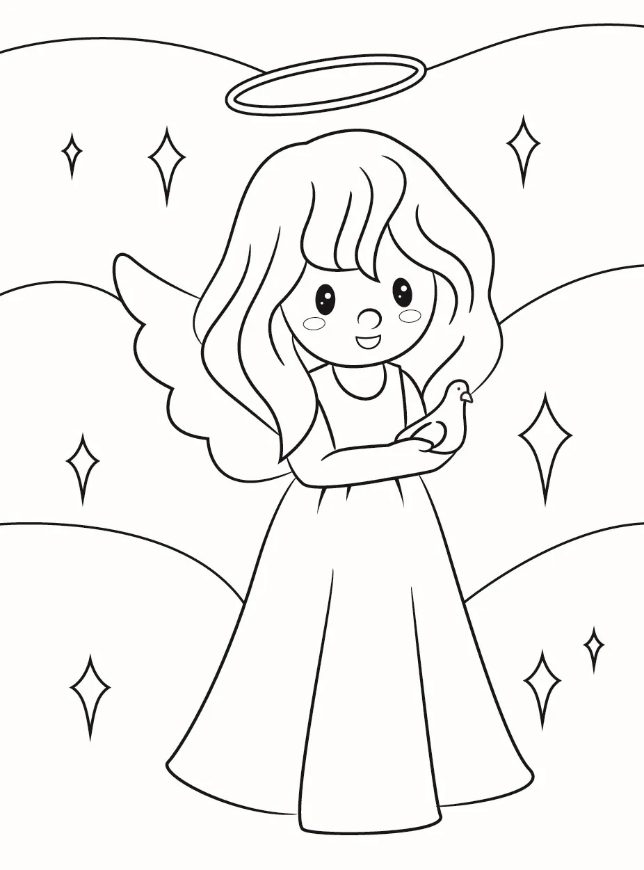 Angels Coloring Pages – 031