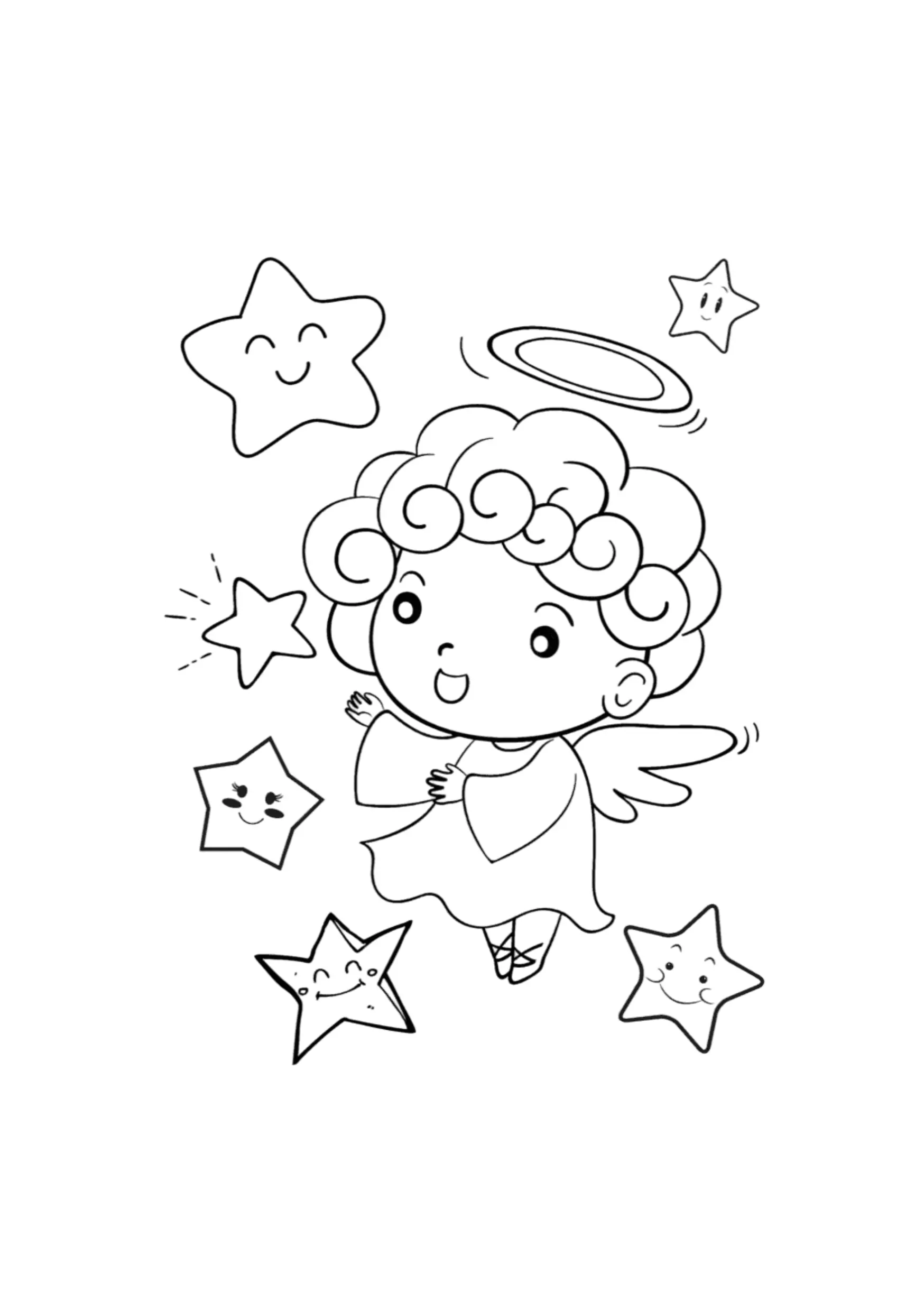 Angels Coloring Pages – 032