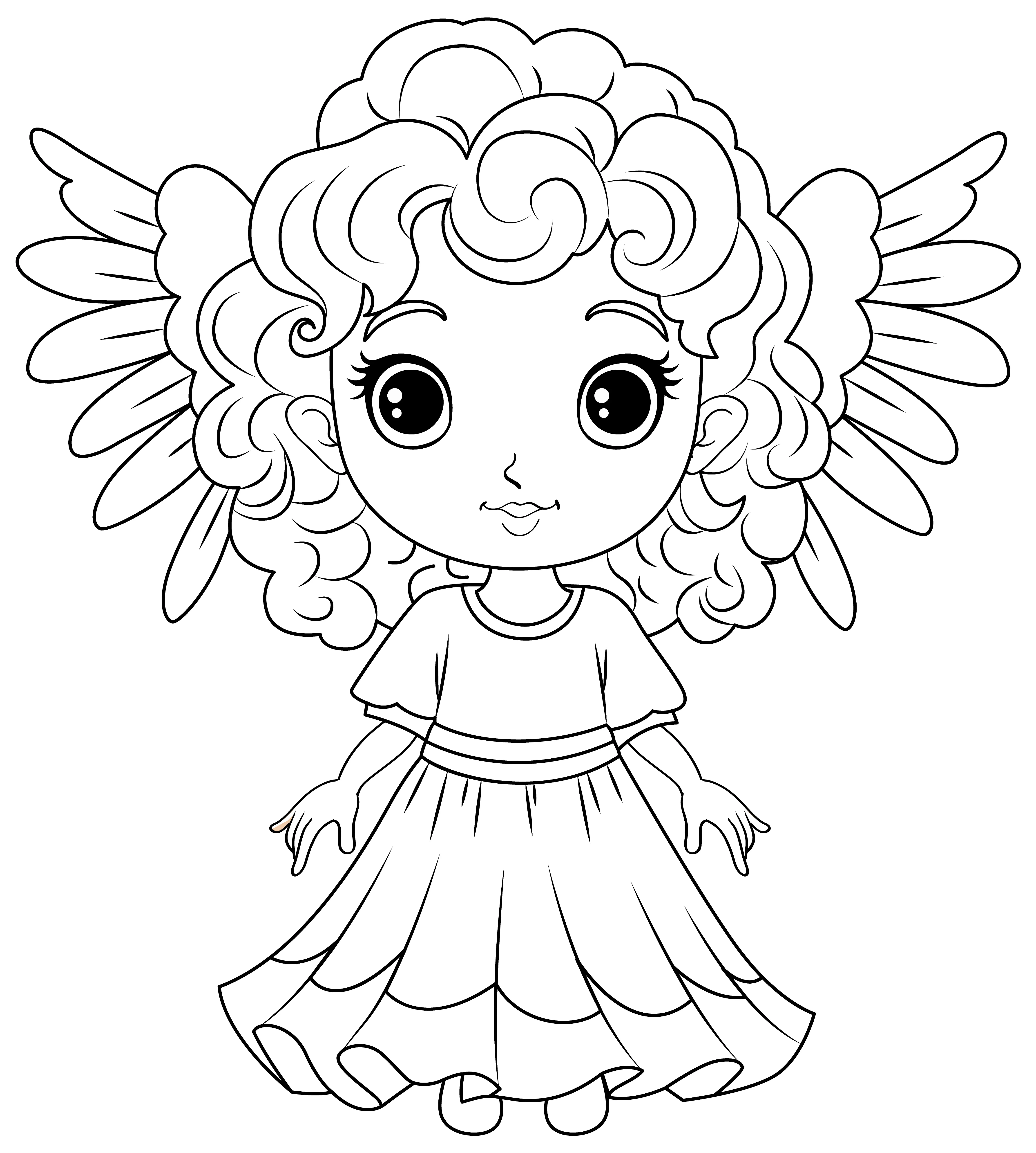 Angels Coloring Pages – 036