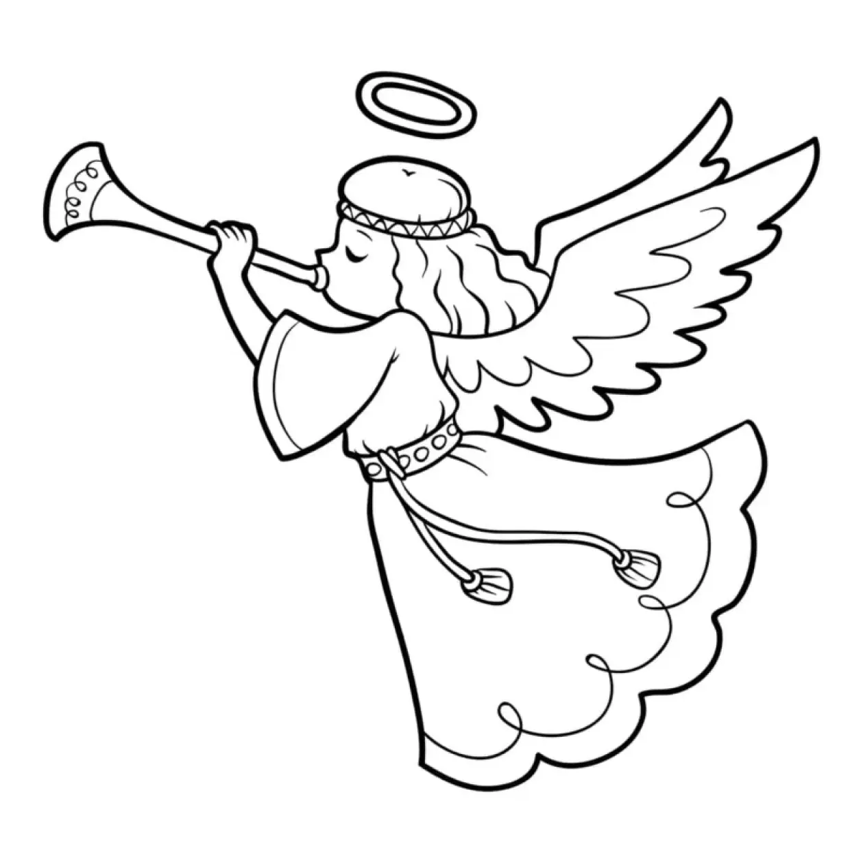 Angels Coloring Pages – 041