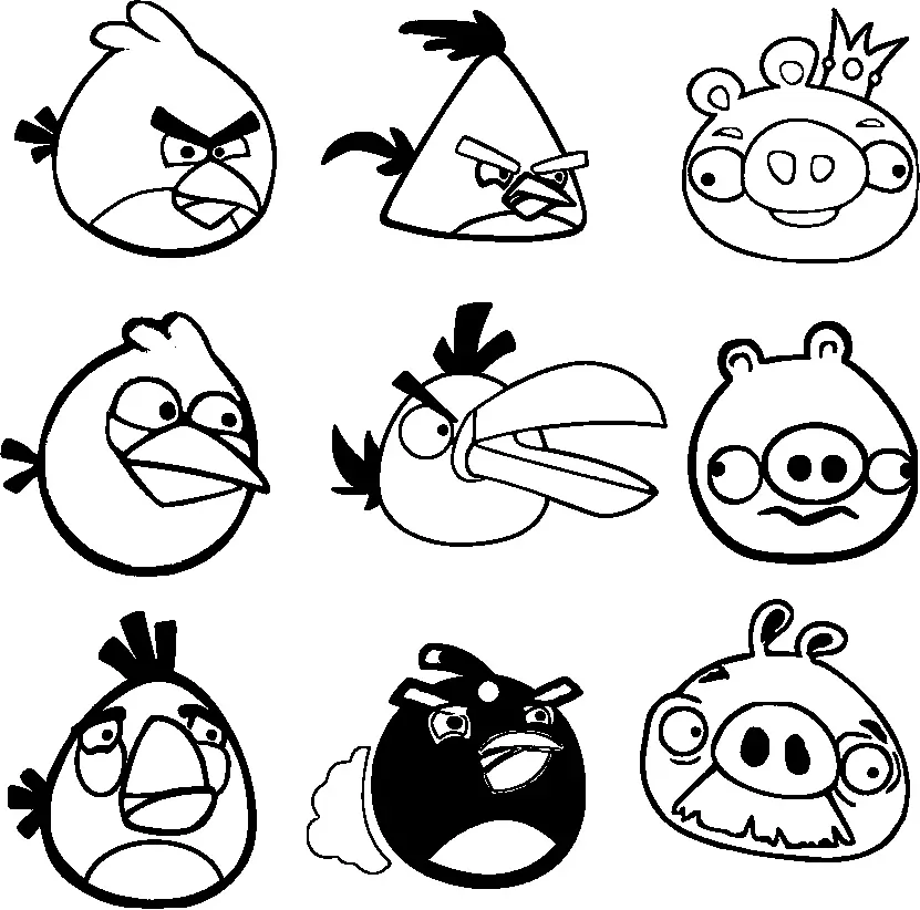 Angry Birds Coloring Pages – 007