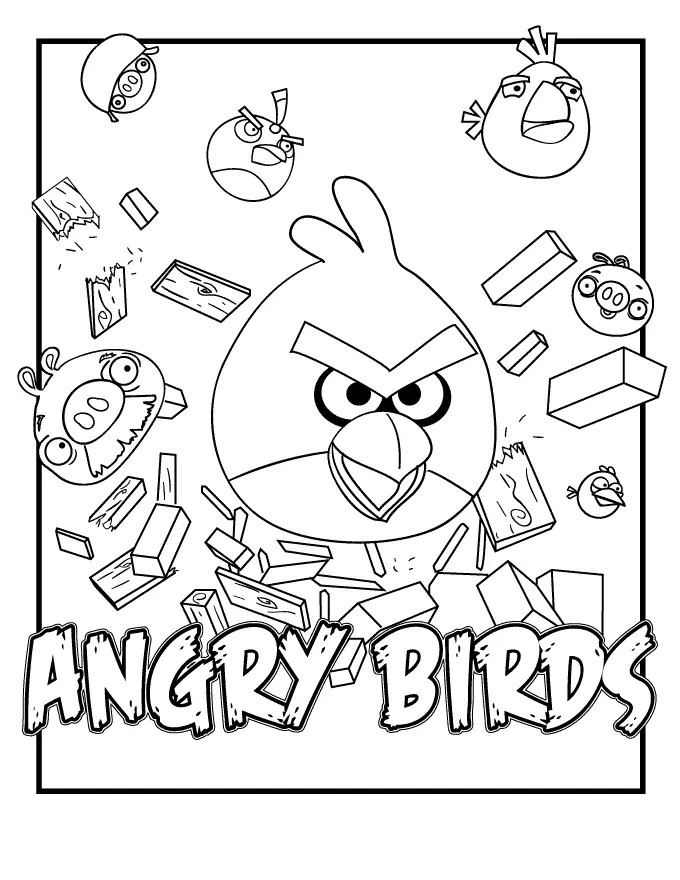 Angry Birds Coloring Pages – 008