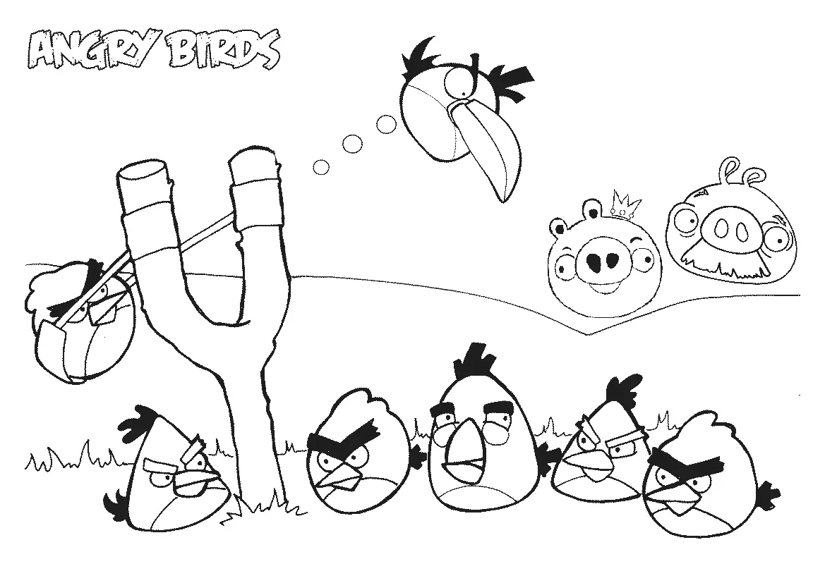 Angry Birds Coloring Pages – 009
