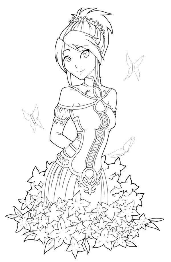 Anime Coloring Pages – 178