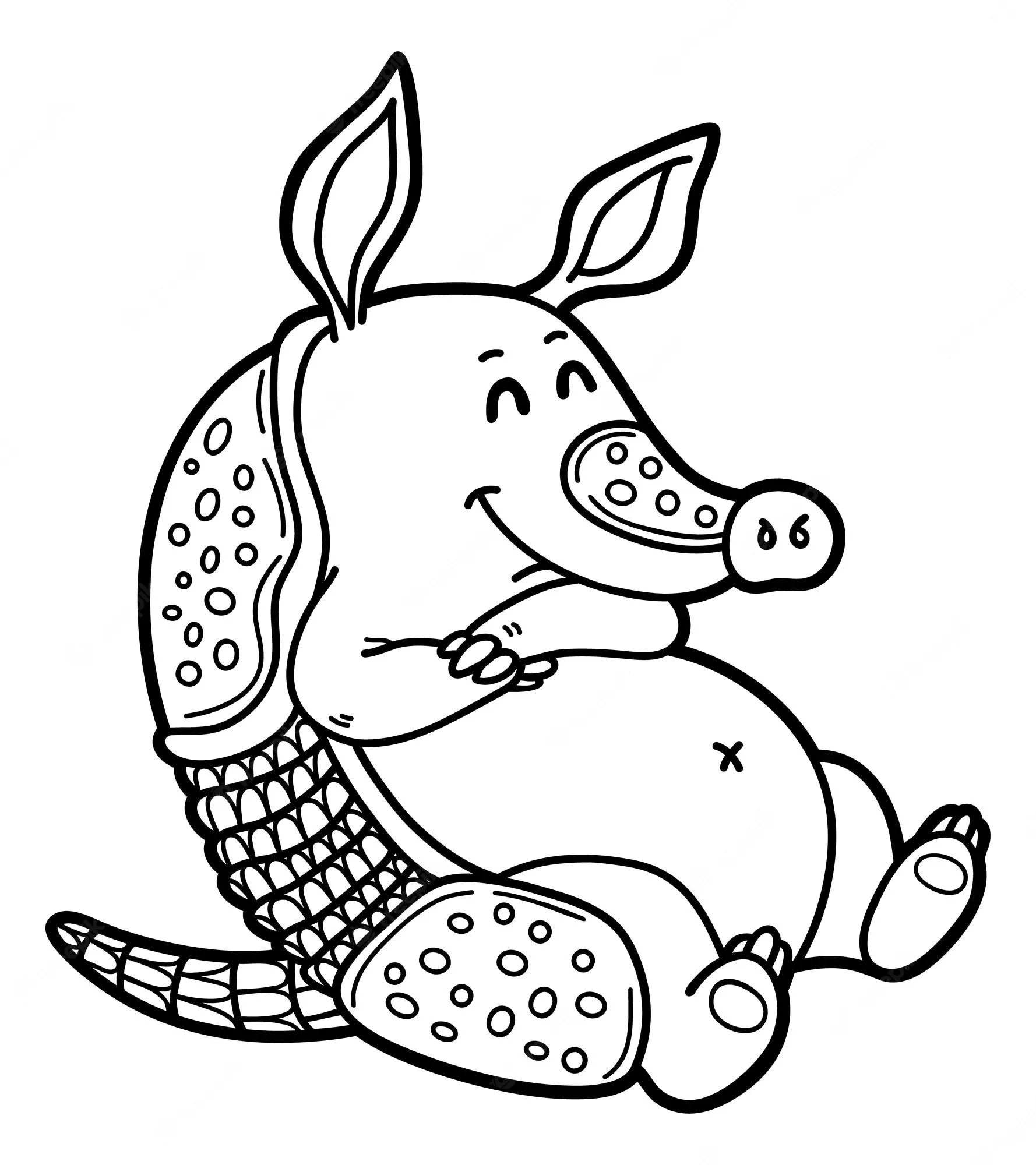 Armadillo Coloring Pages – 009