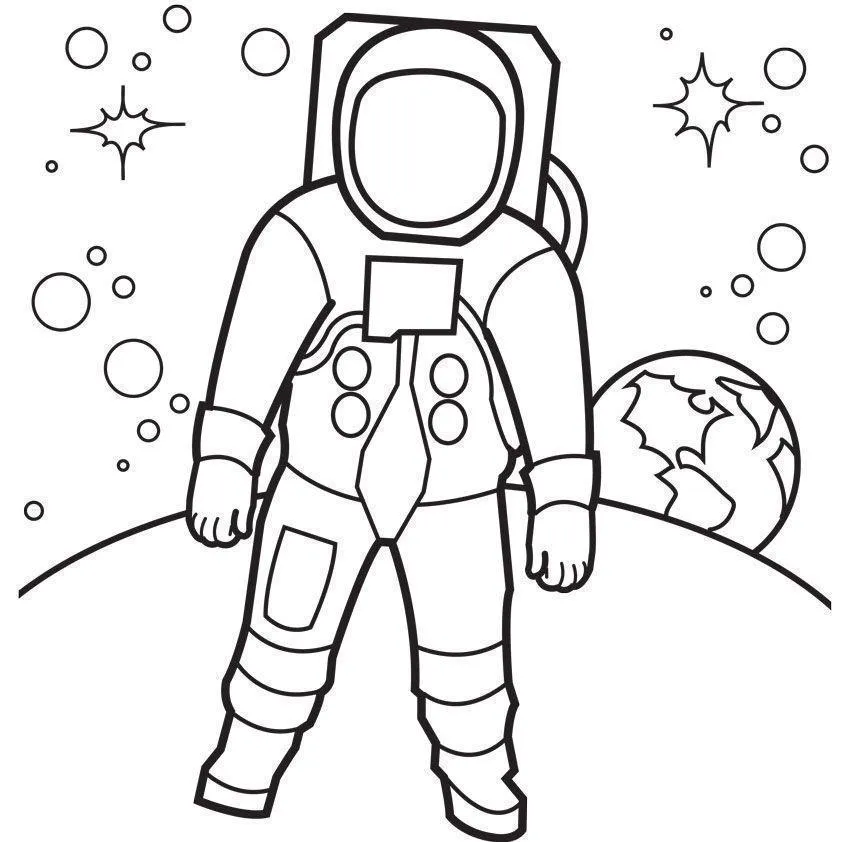Astronauts Coloring Pages – 004