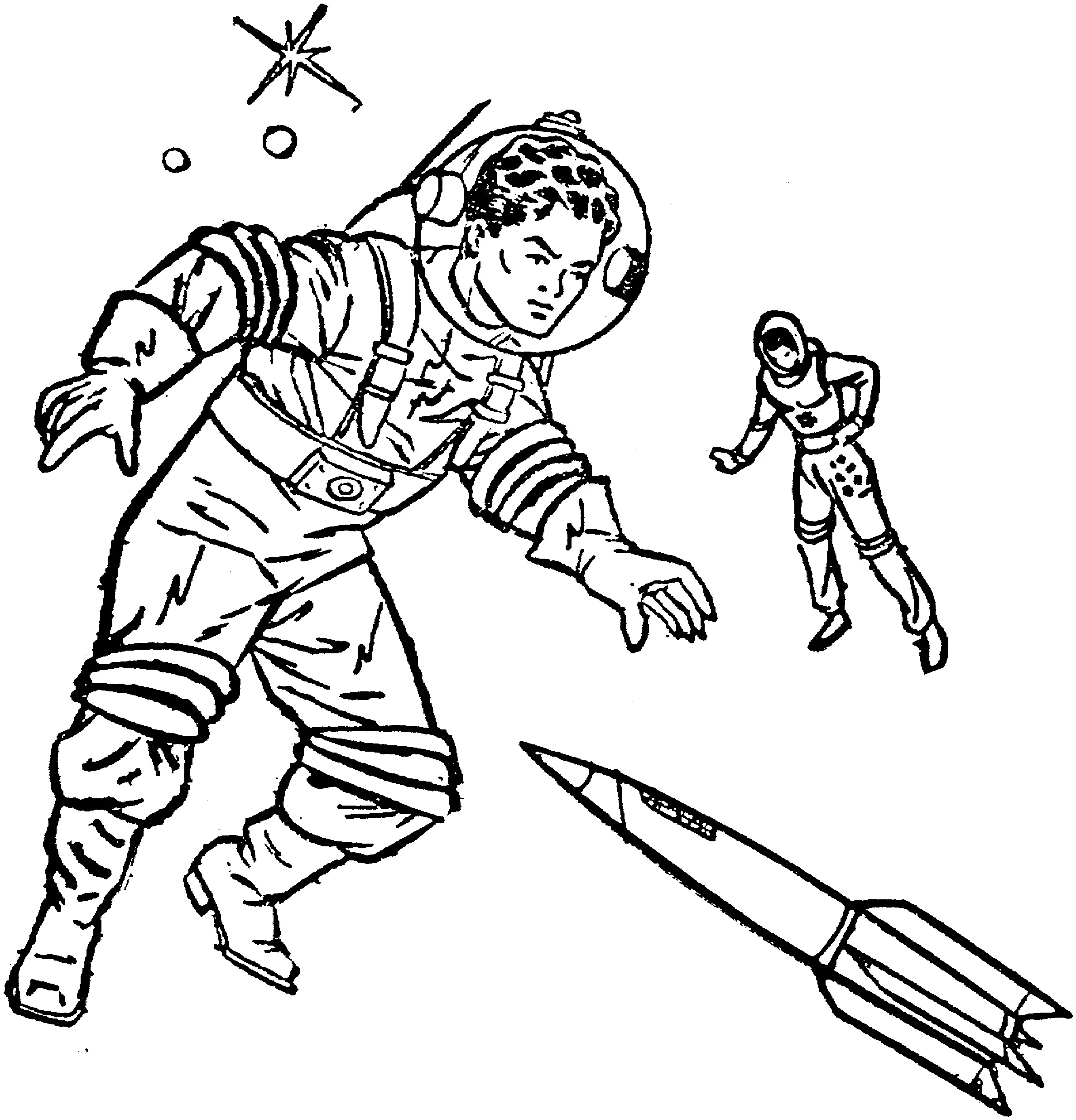 Astronauts Coloring Pages – 011