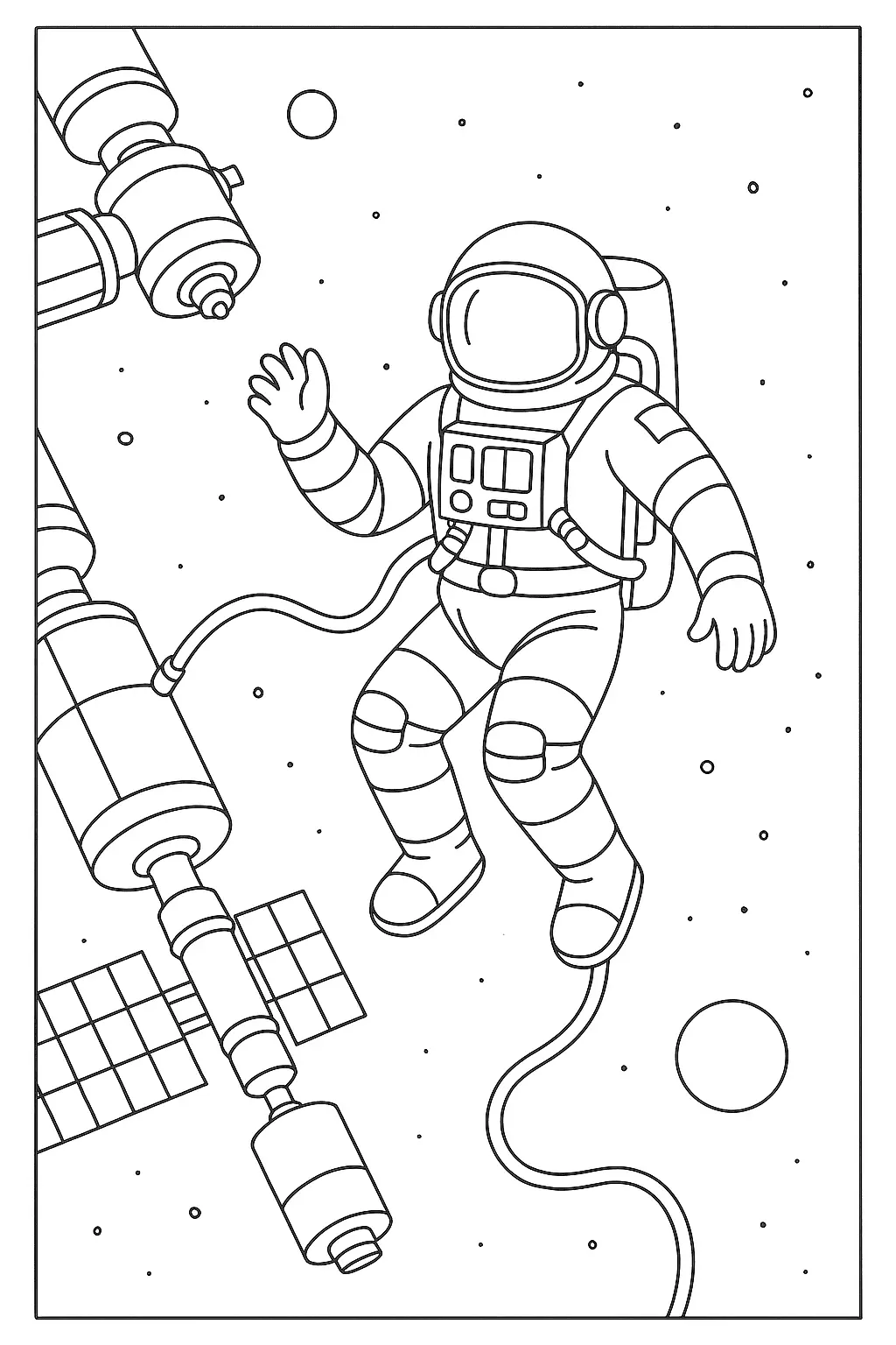 Astronauts Coloring Pages – 026