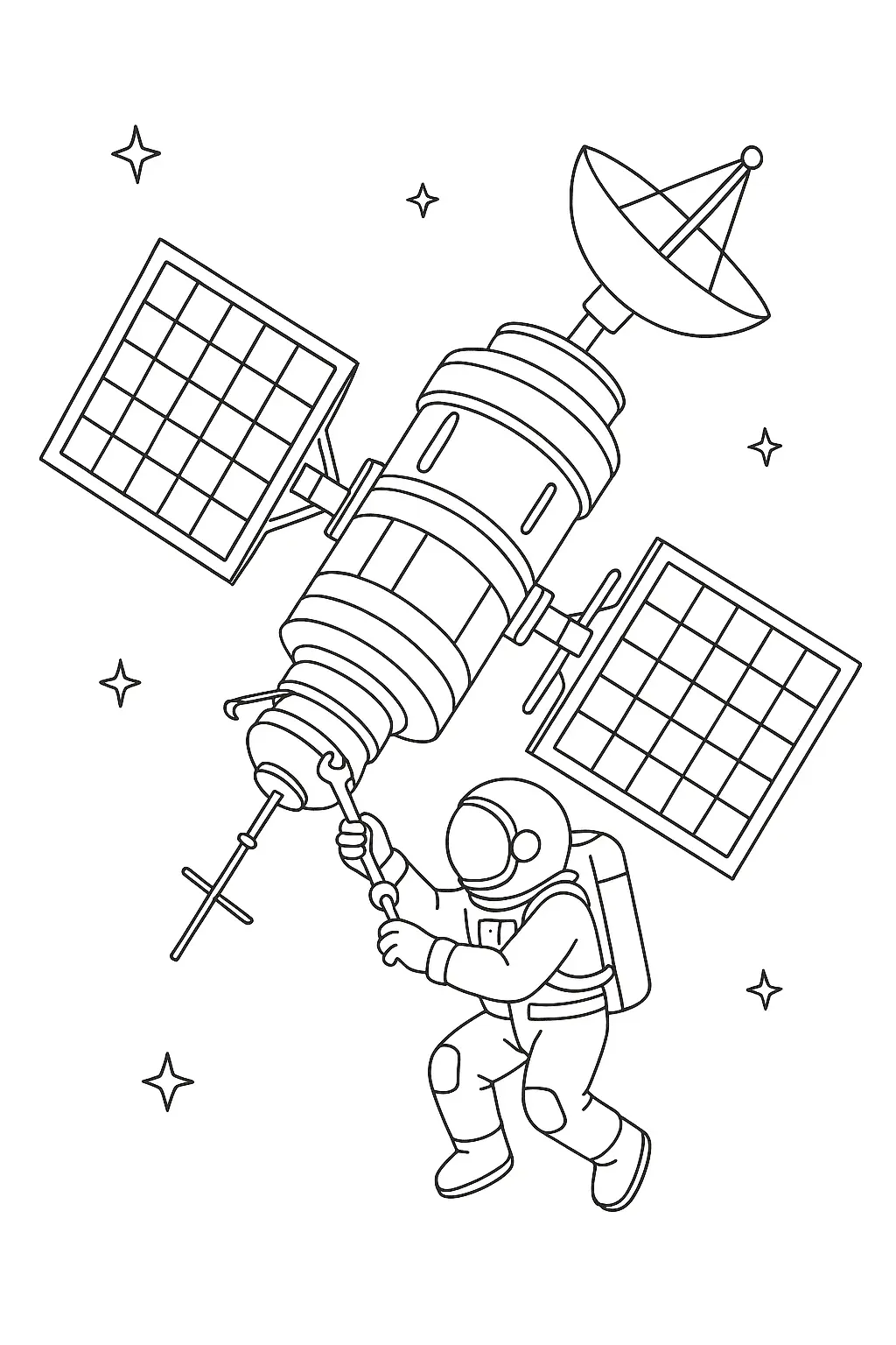 Astronauts Coloring Pages – 029