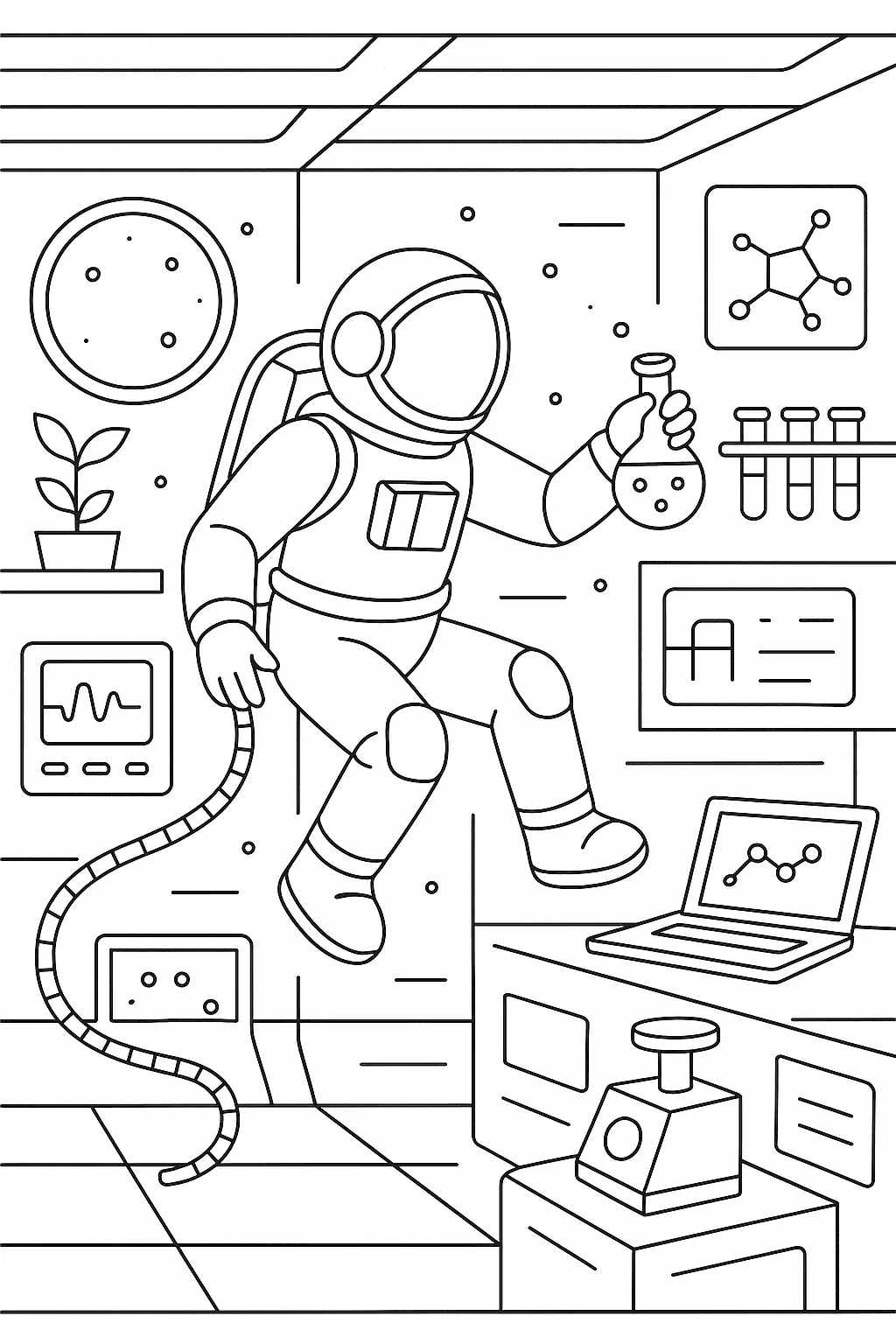 Astronauts Coloring Pages – 031