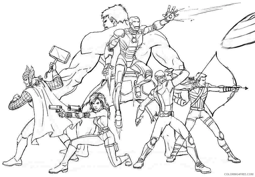 Avengers Coloring Pages – 003