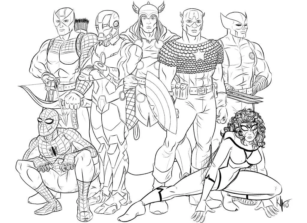 Avengers Coloring Pages – 004