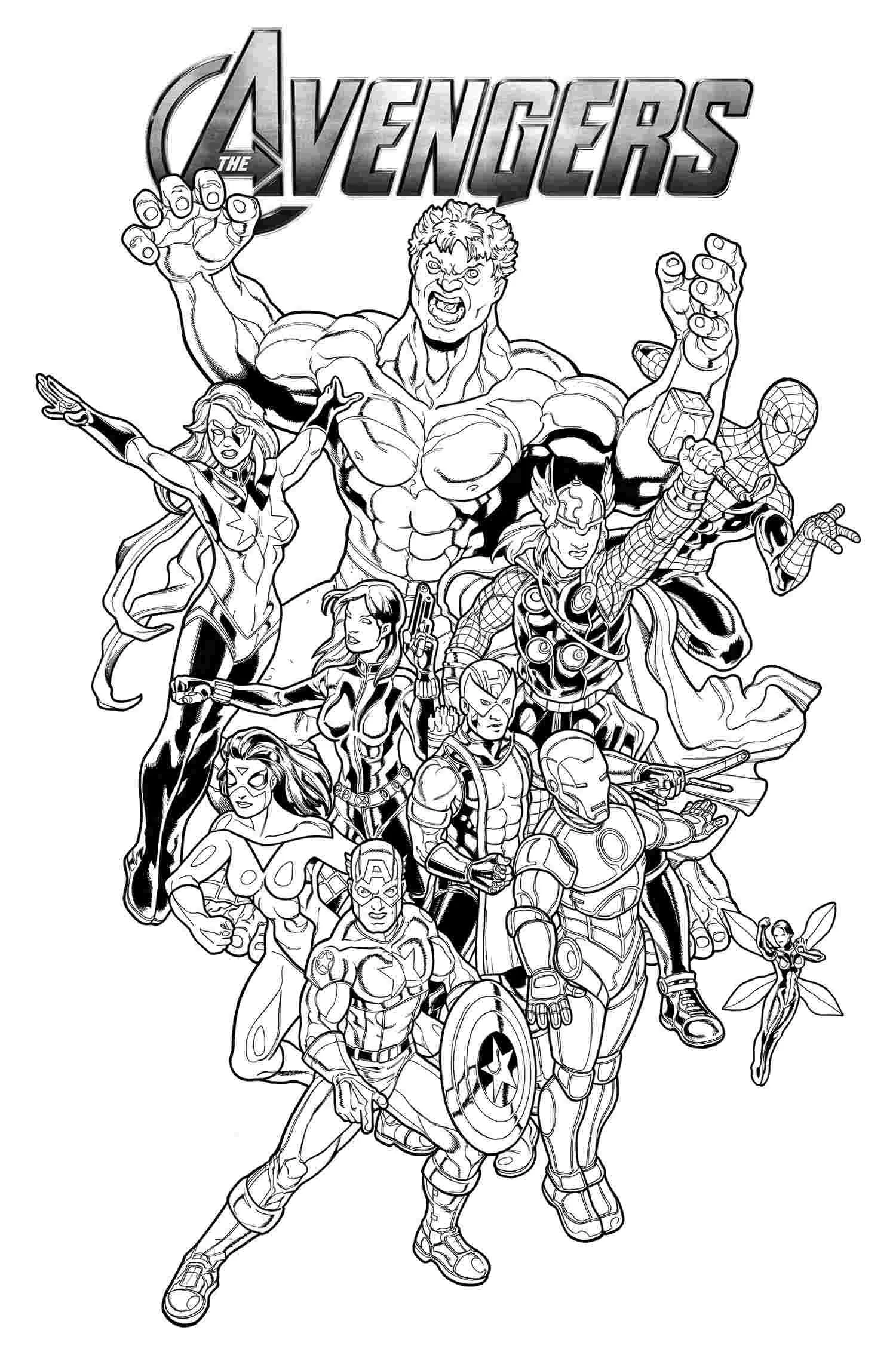 Avengers Coloring Pages – 005