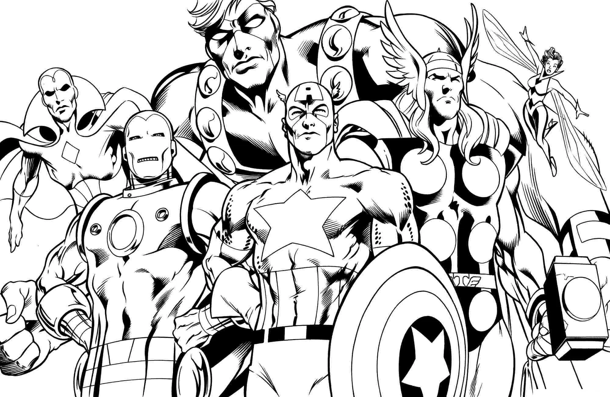 Avengers Coloring Pages – 006