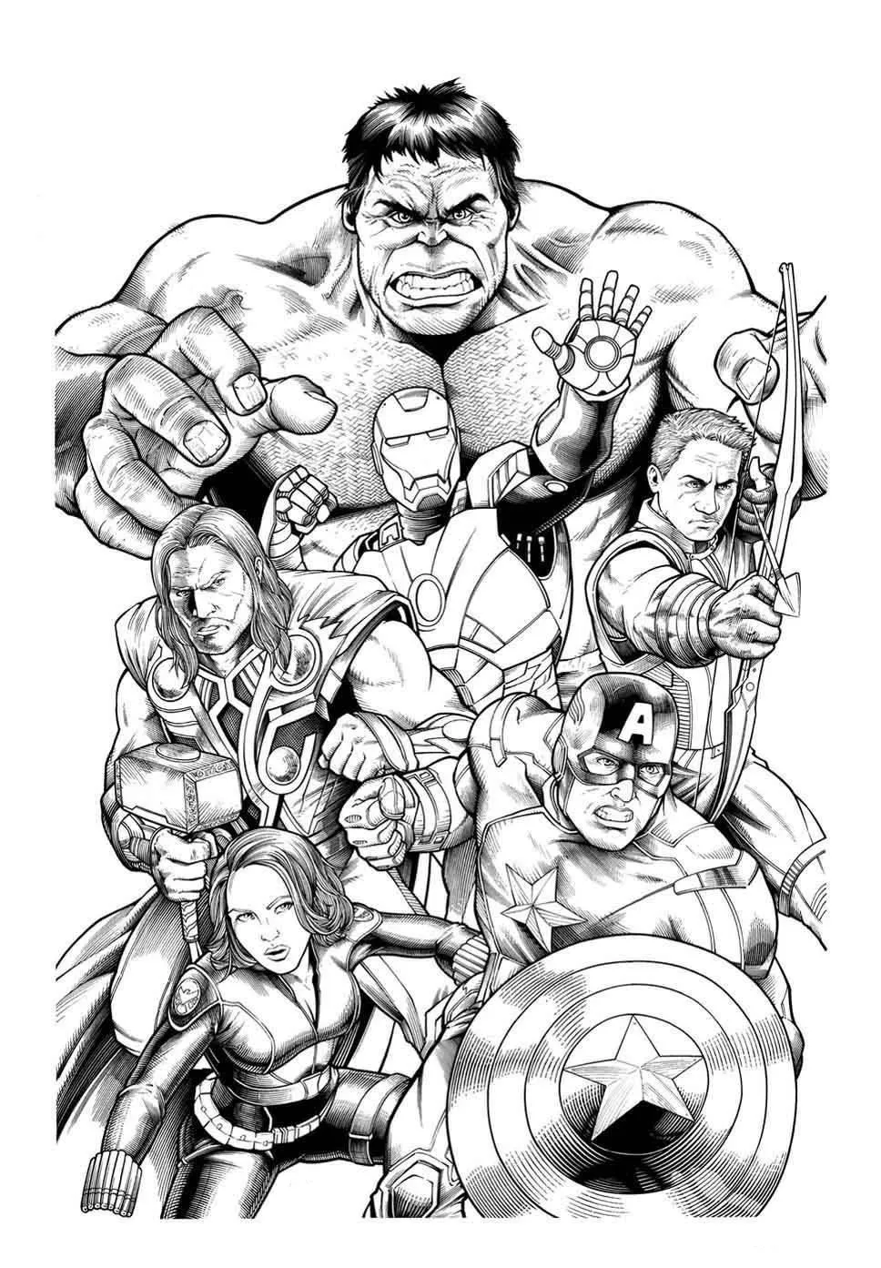 Avengers Coloring Pages – 009