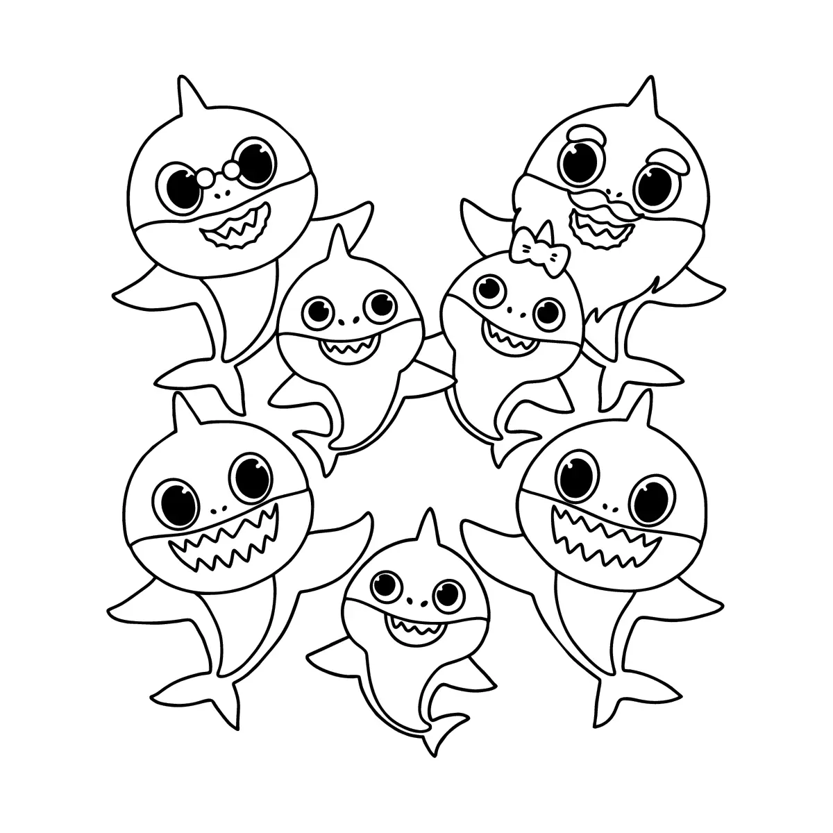 Baby Shark Coloring Pages – 002