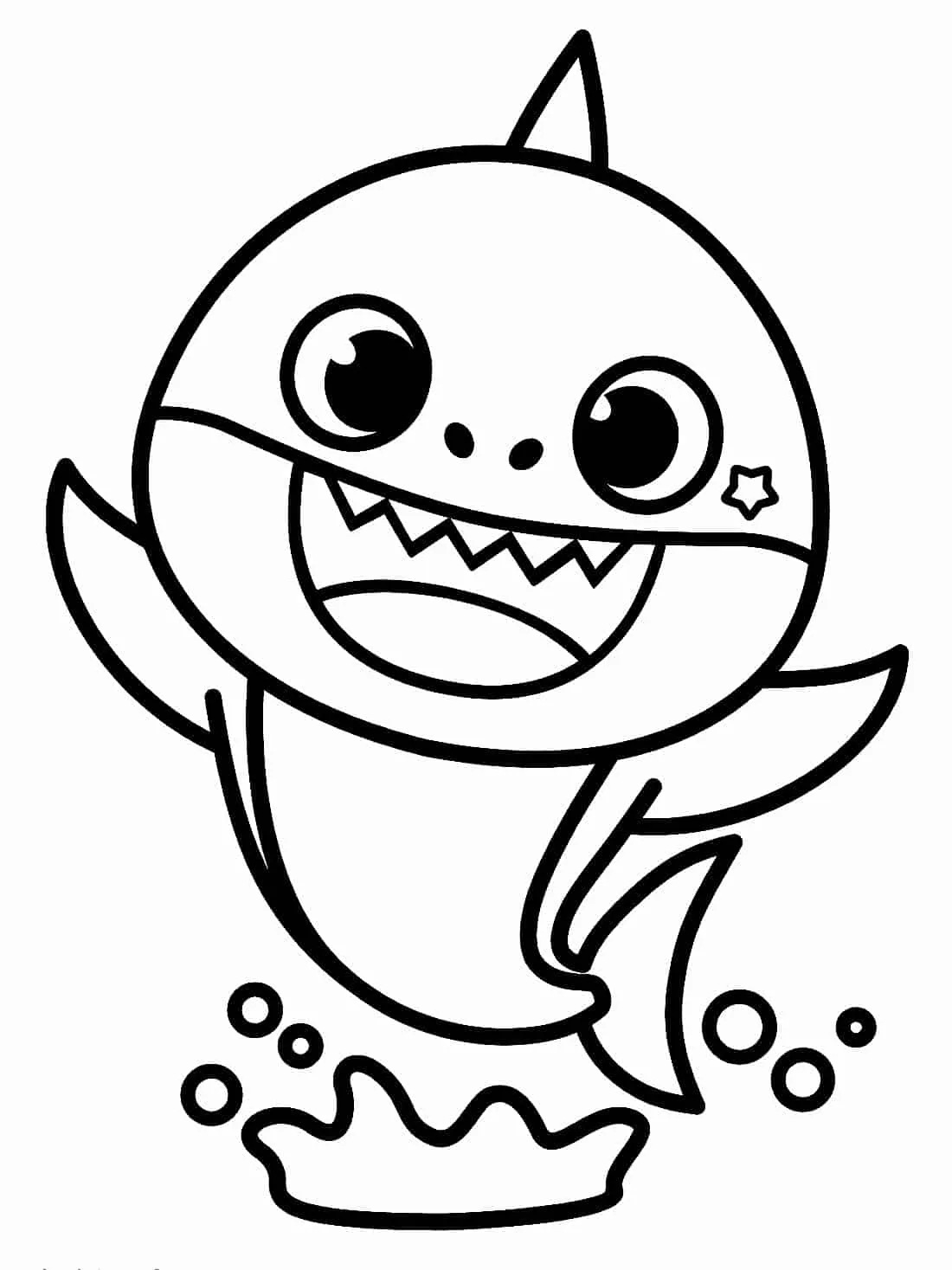 Baby Shark Coloring Pages – 003
