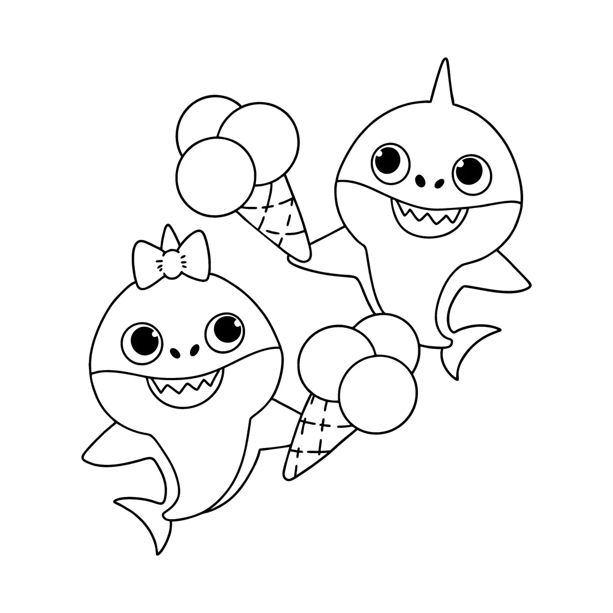 Baby Shark Coloring Pages – 004