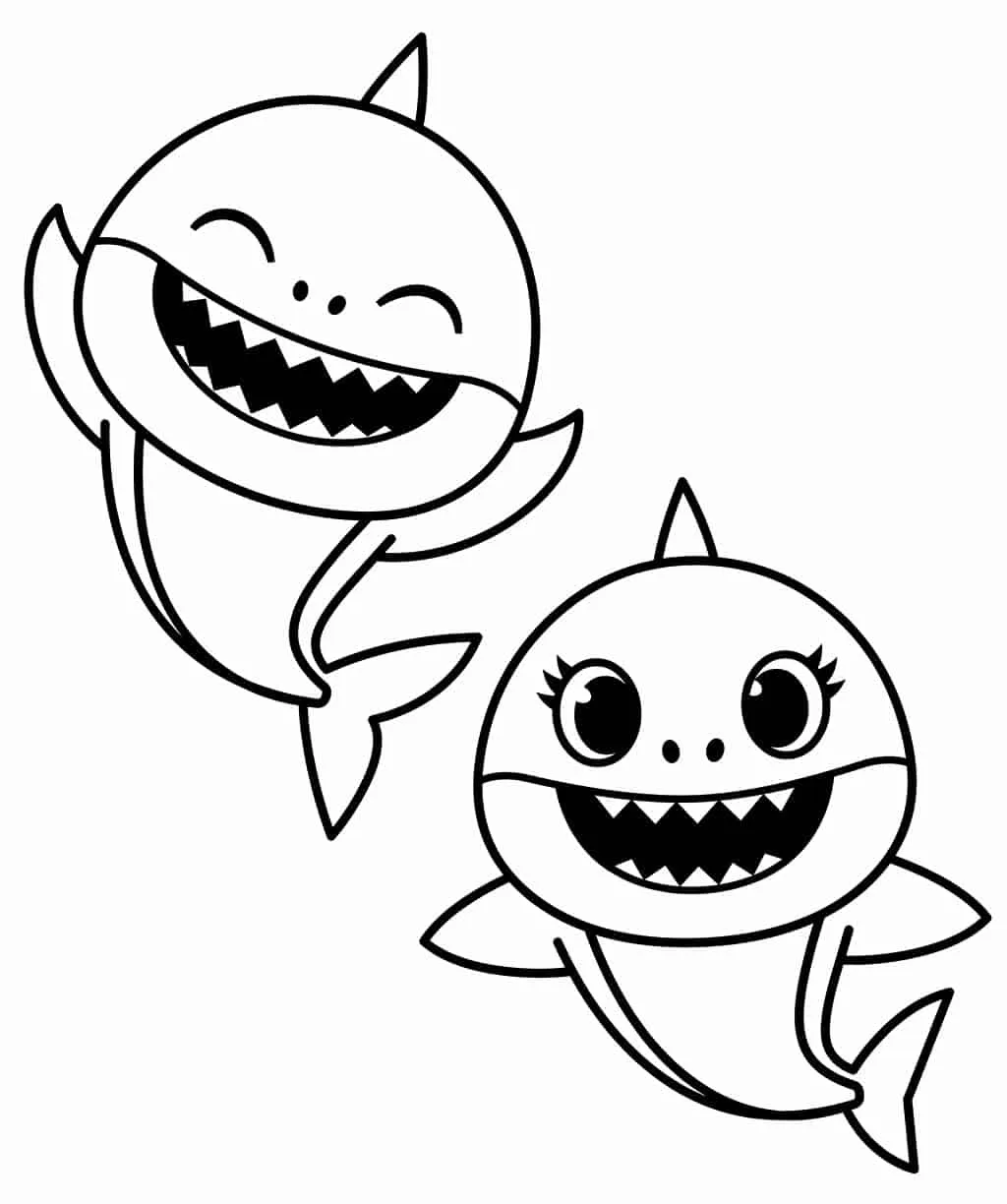 Baby Shark Coloring Pages – 005