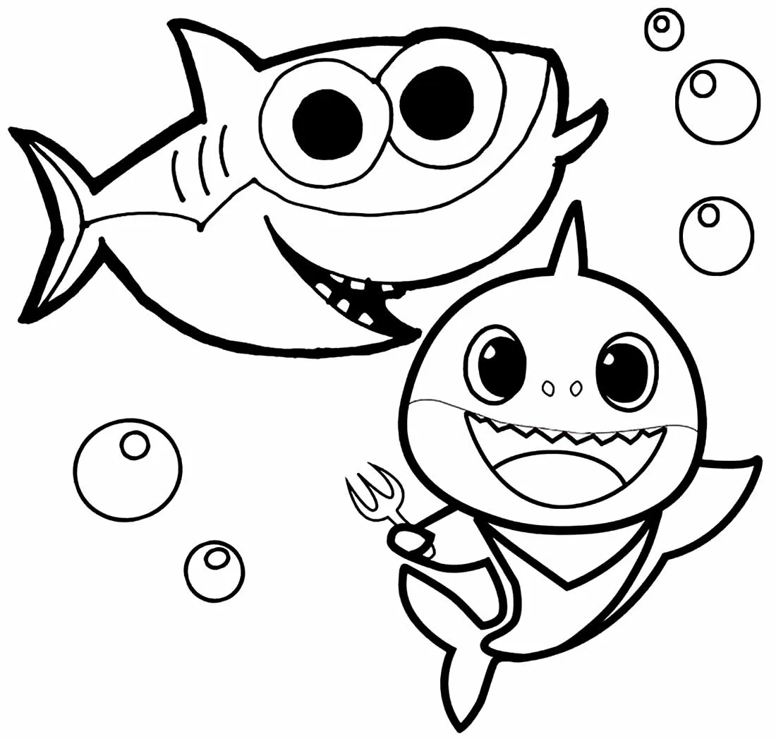 Baby Shark Coloring Pages – 007