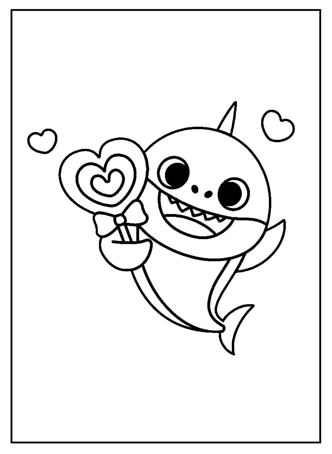 Baby Shark Coloring Pages – 014