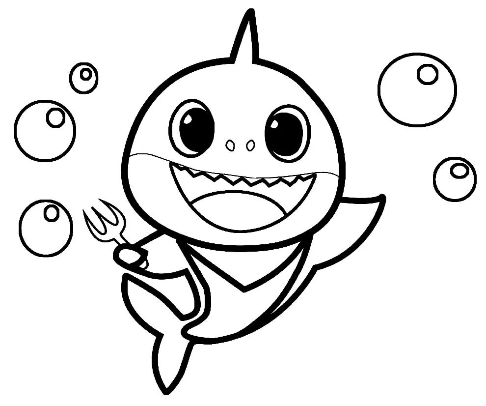 Baby Shark Coloring Pages – 015