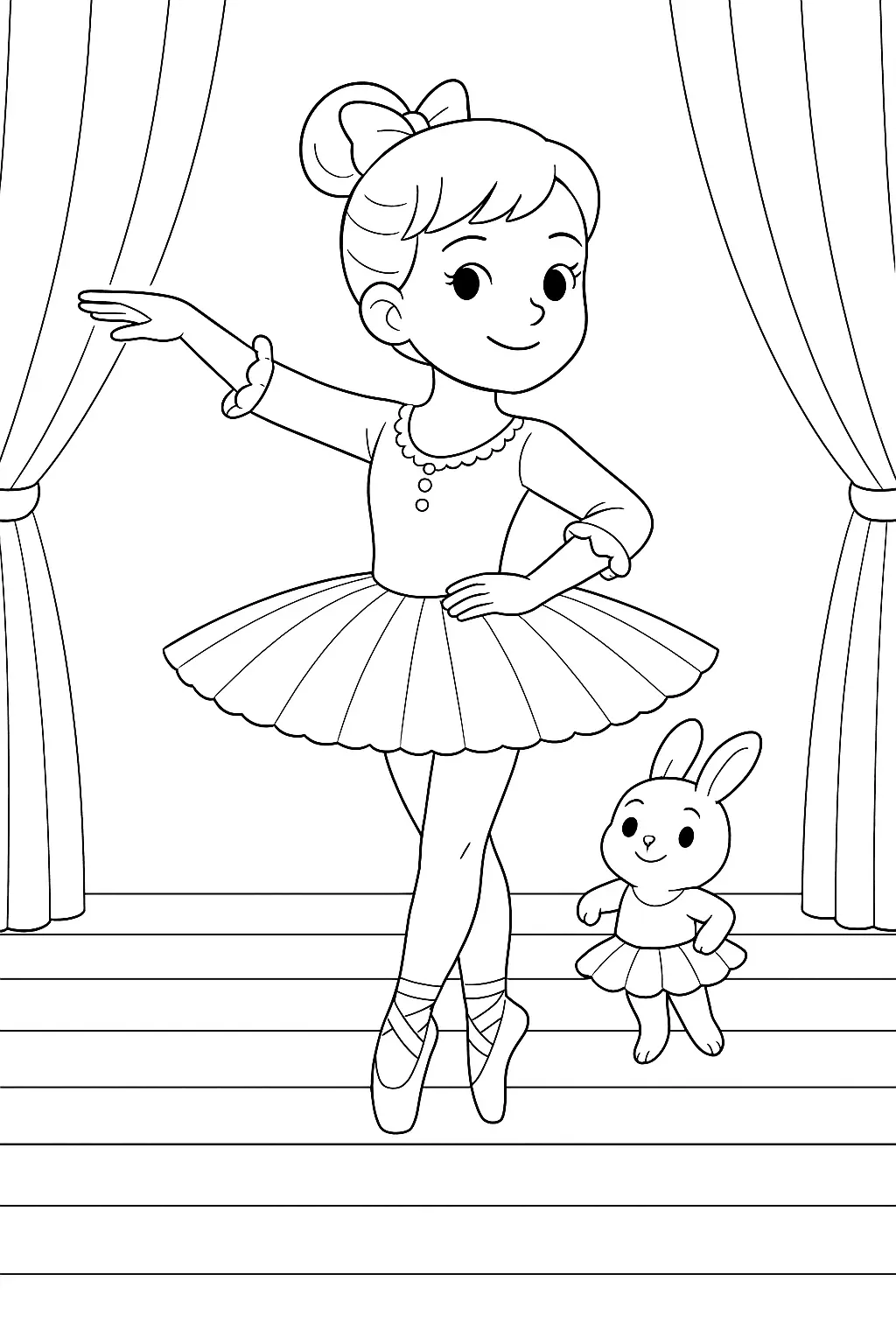 Ballerina Coloring Pages – 017