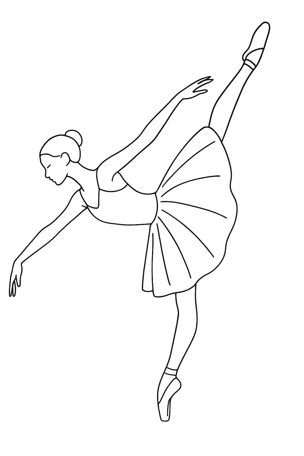 Ballerina Coloring Pages – 036