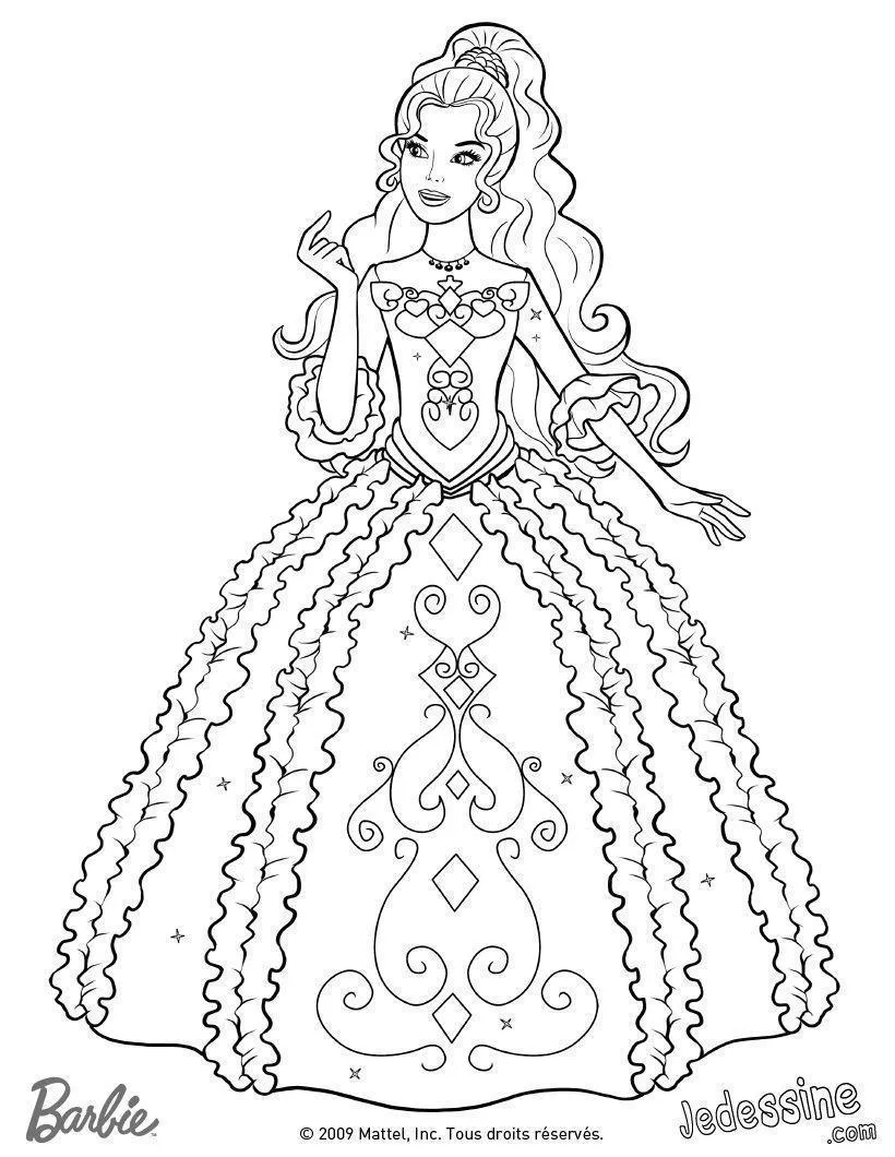Barbie Coloring Pages – 012