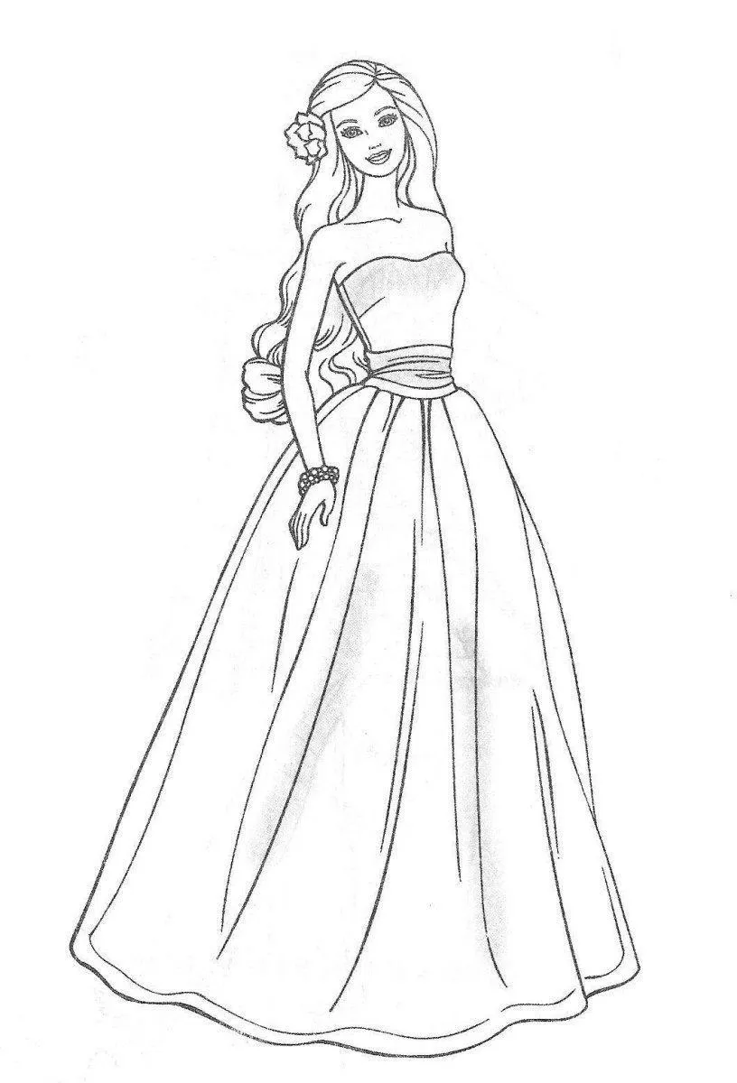 Barbie Coloring Pages – 014