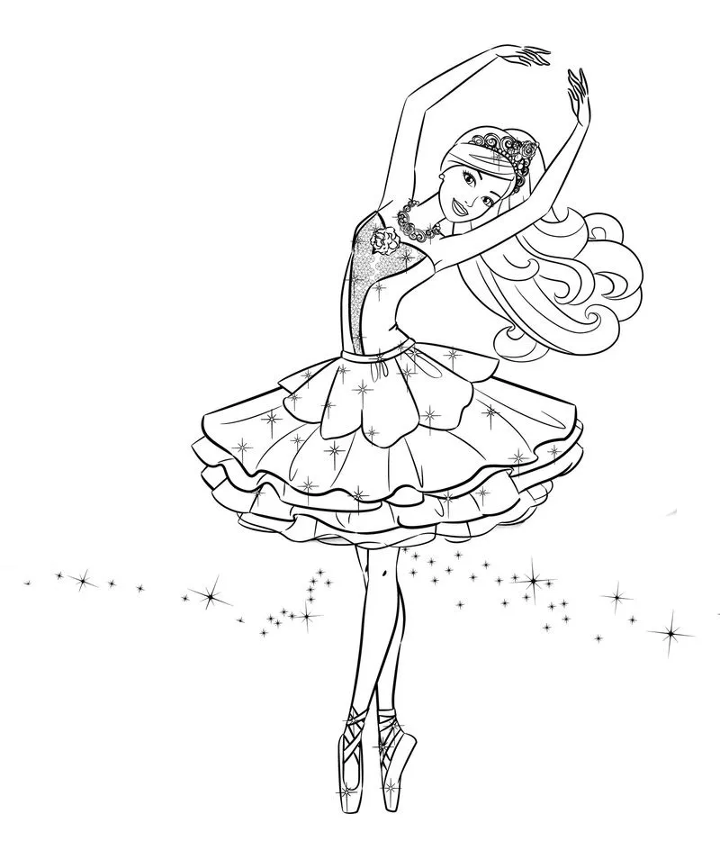 Barbie Coloring Pages – 017