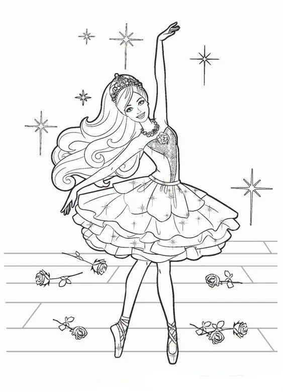 Barbie Coloring Pages – 028