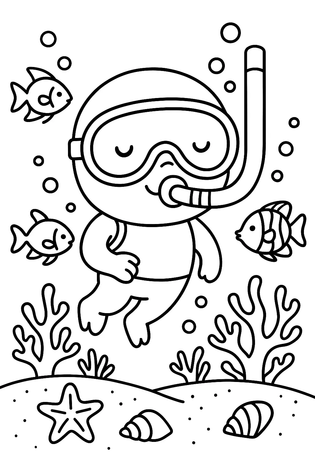 Beach Coloring Pages – 009