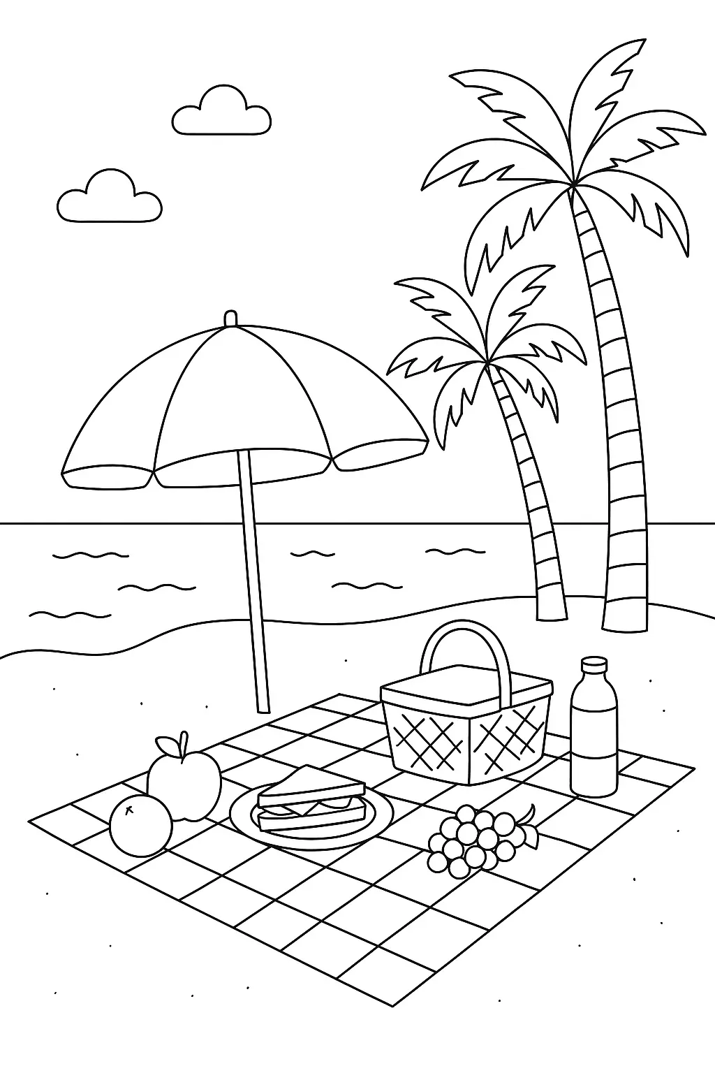 Beach Coloring Pages – 011