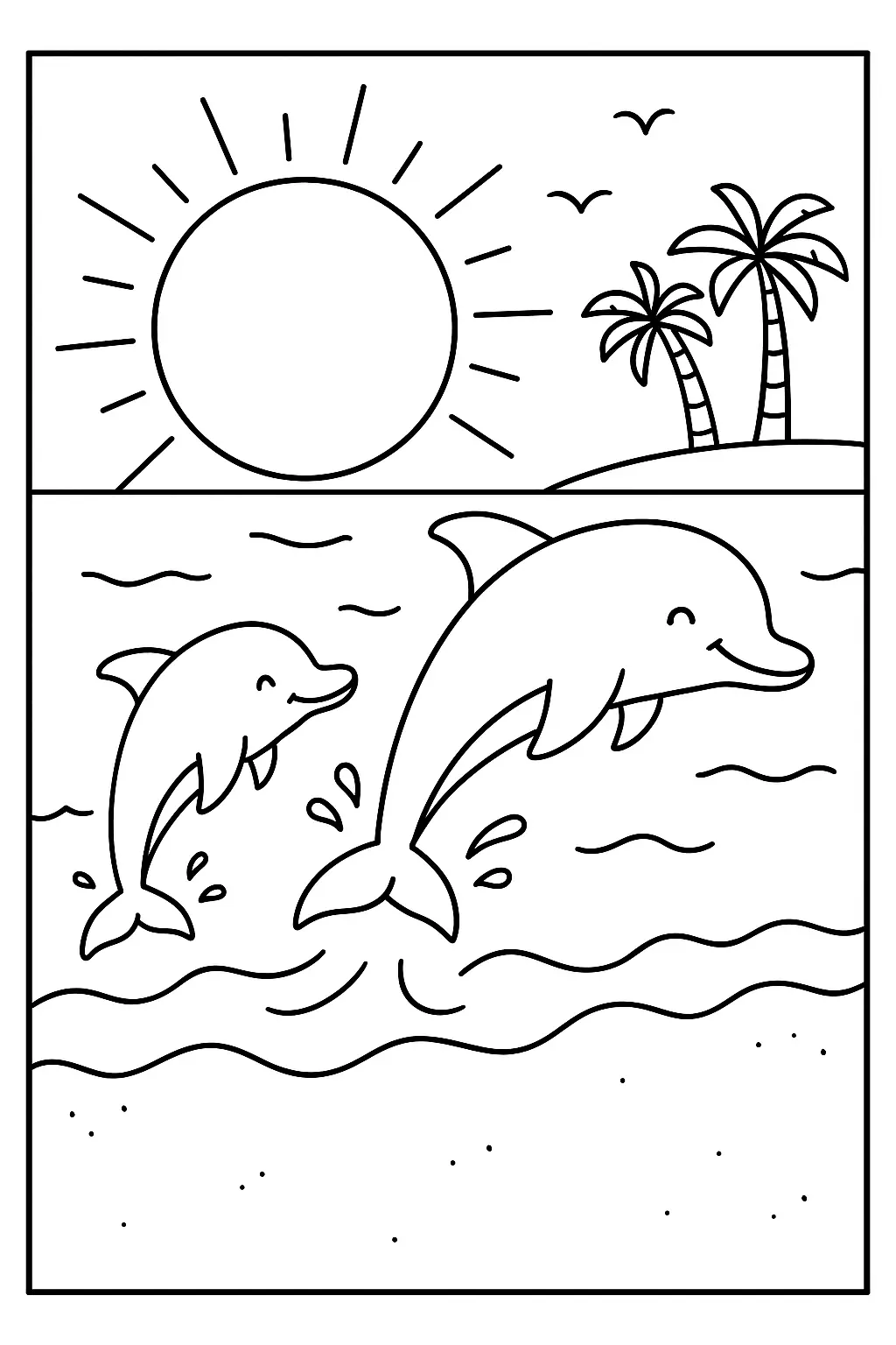 Beach Coloring Pages – 012