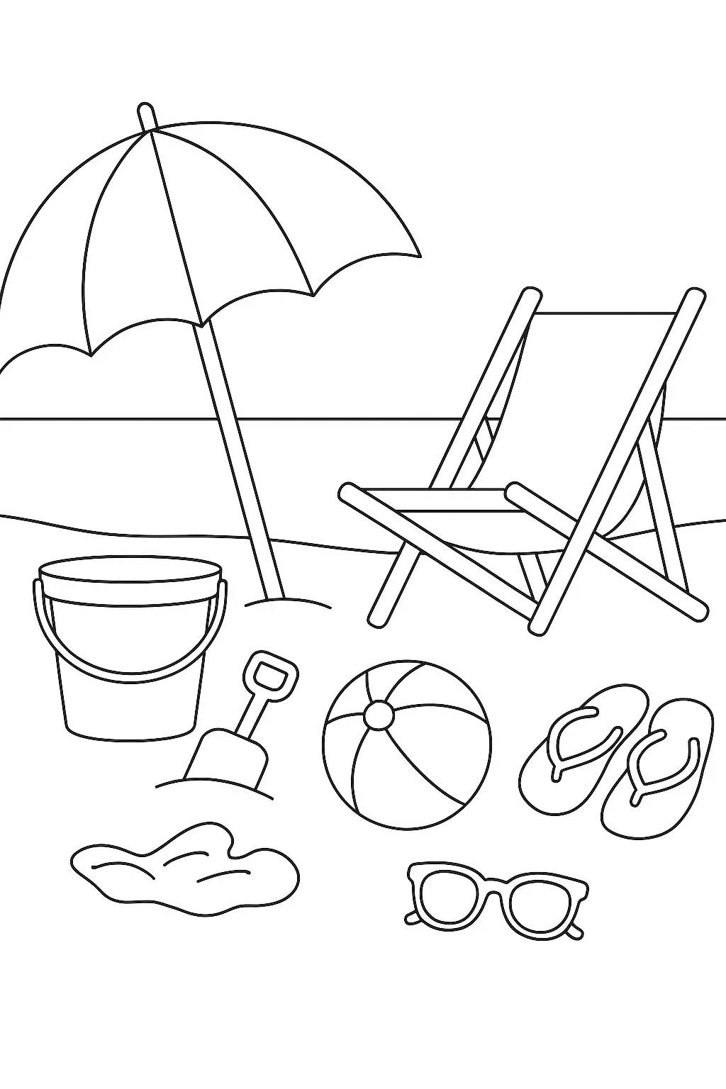Beach Coloring Pages – 022