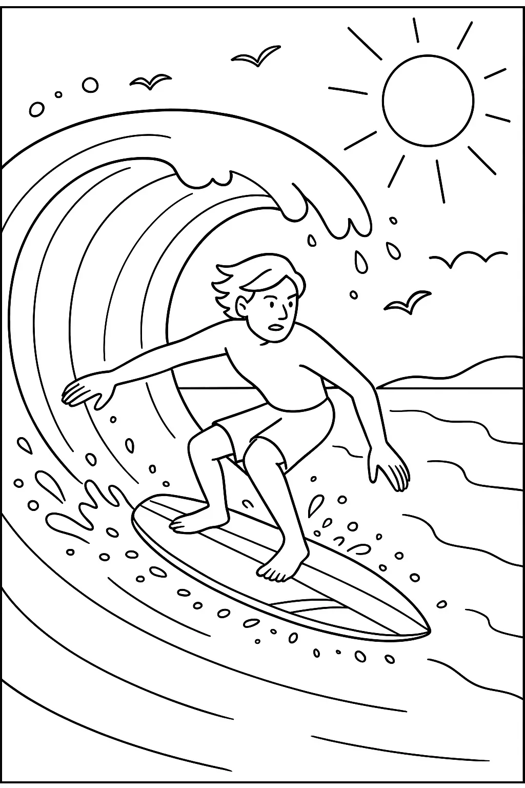 Beach Coloring Pages – 025