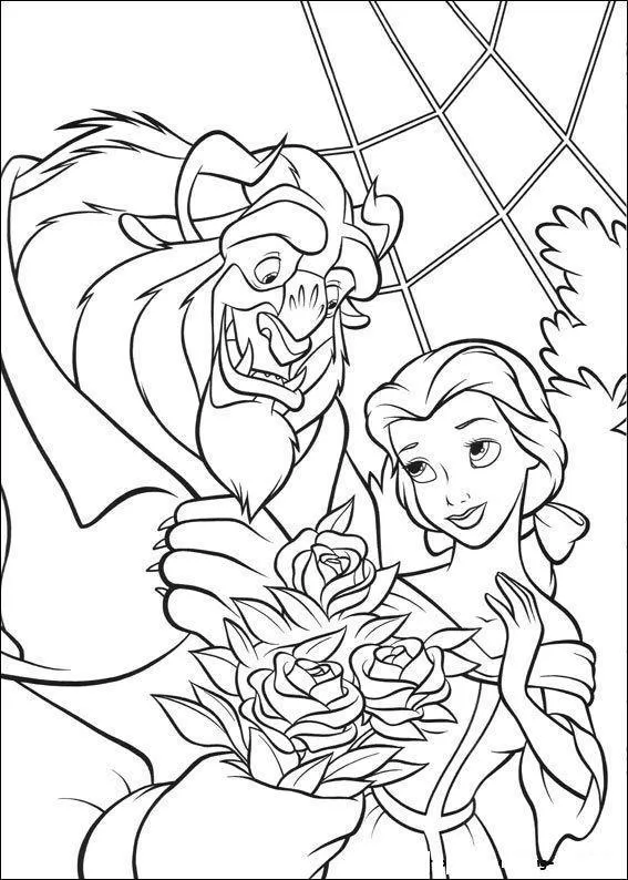 Beauty and the Beast Coloring Pages – 005