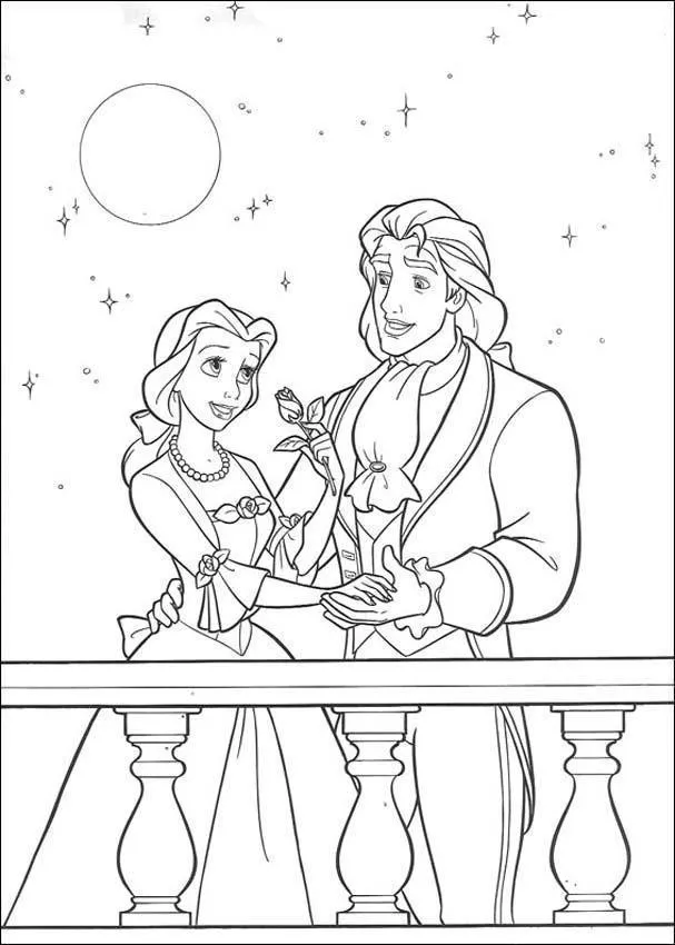 Beauty and the Beast Coloring Pages – 006