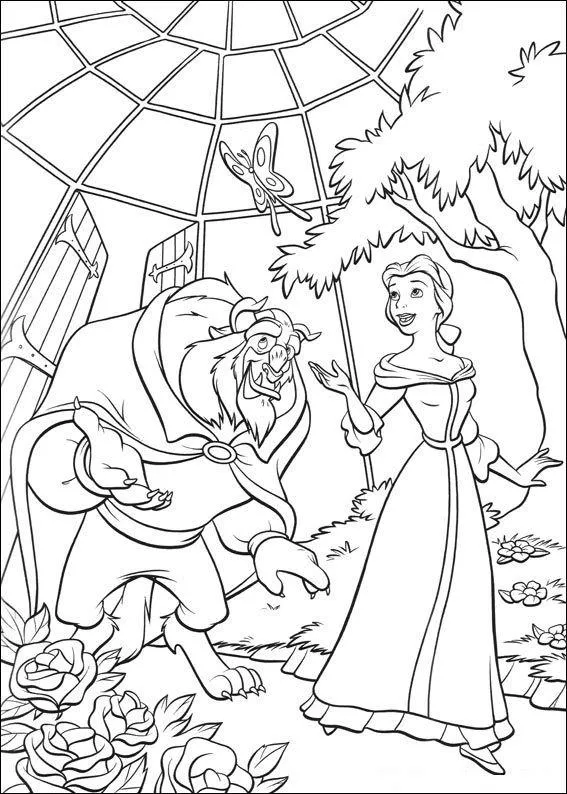 Beauty and the Beast Coloring Pages – 007