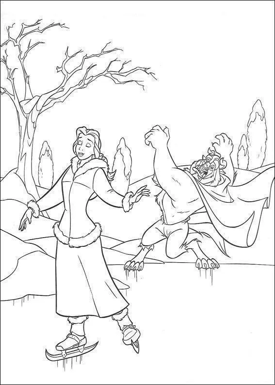 Beauty and the Beast Coloring Pages – 010