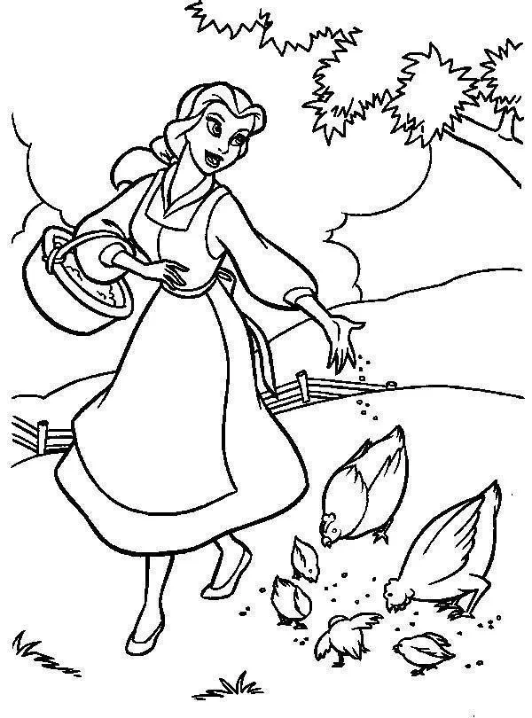 Beauty and the Beast Coloring Pages – 015