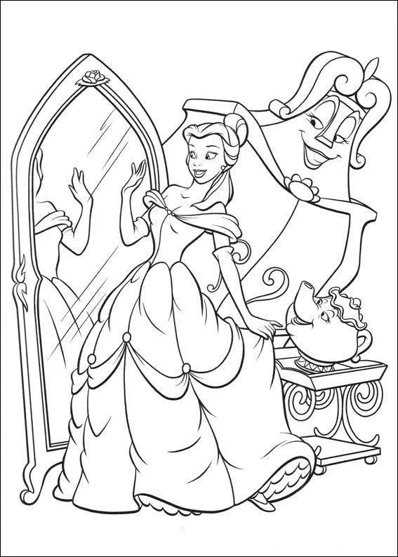 Beauty and the Beast Coloring Pages – 018