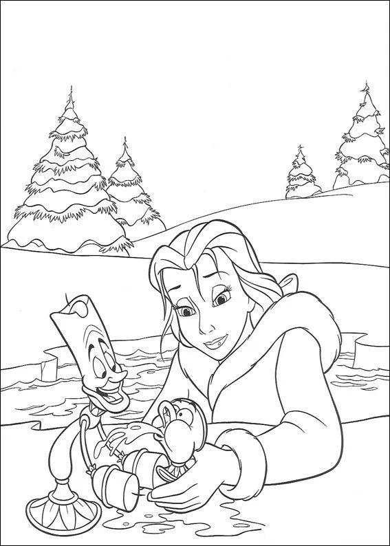 Beauty and the Beast Coloring Pages – 020